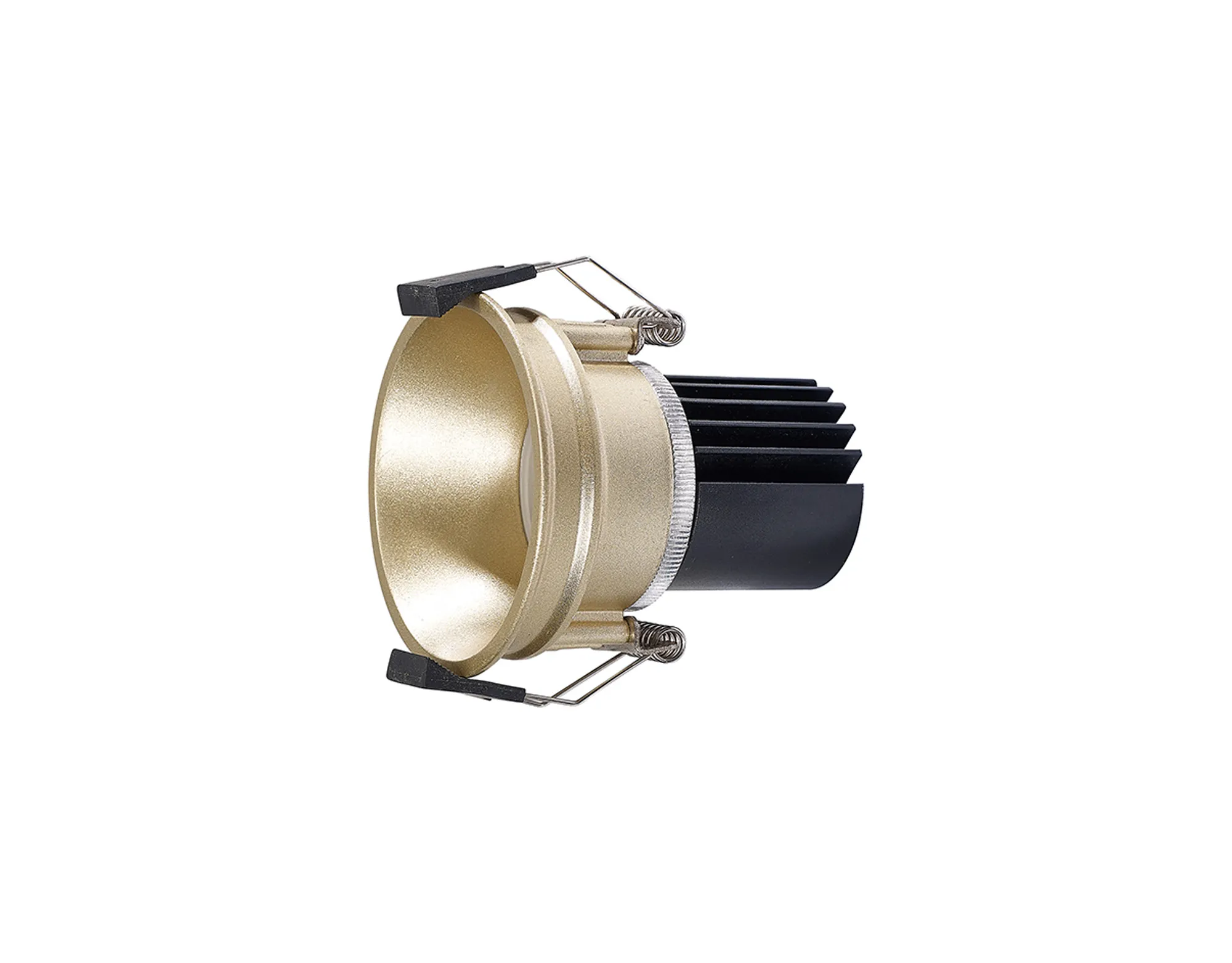 DM201624  Bania 8S 8W ,180mA 480lm 3000K 60° LED Engine, Gold IP20 Fixed Recessed Spotlight , 5yrs Warranty